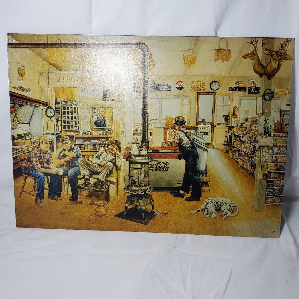 The Gathering Place Vtg 1999 Coca Cola Americana Retro Metal Sign
